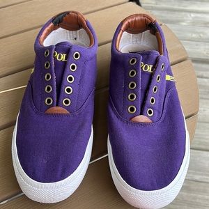 Ralph Lauren Polo purple tennis shoes sz  8.5